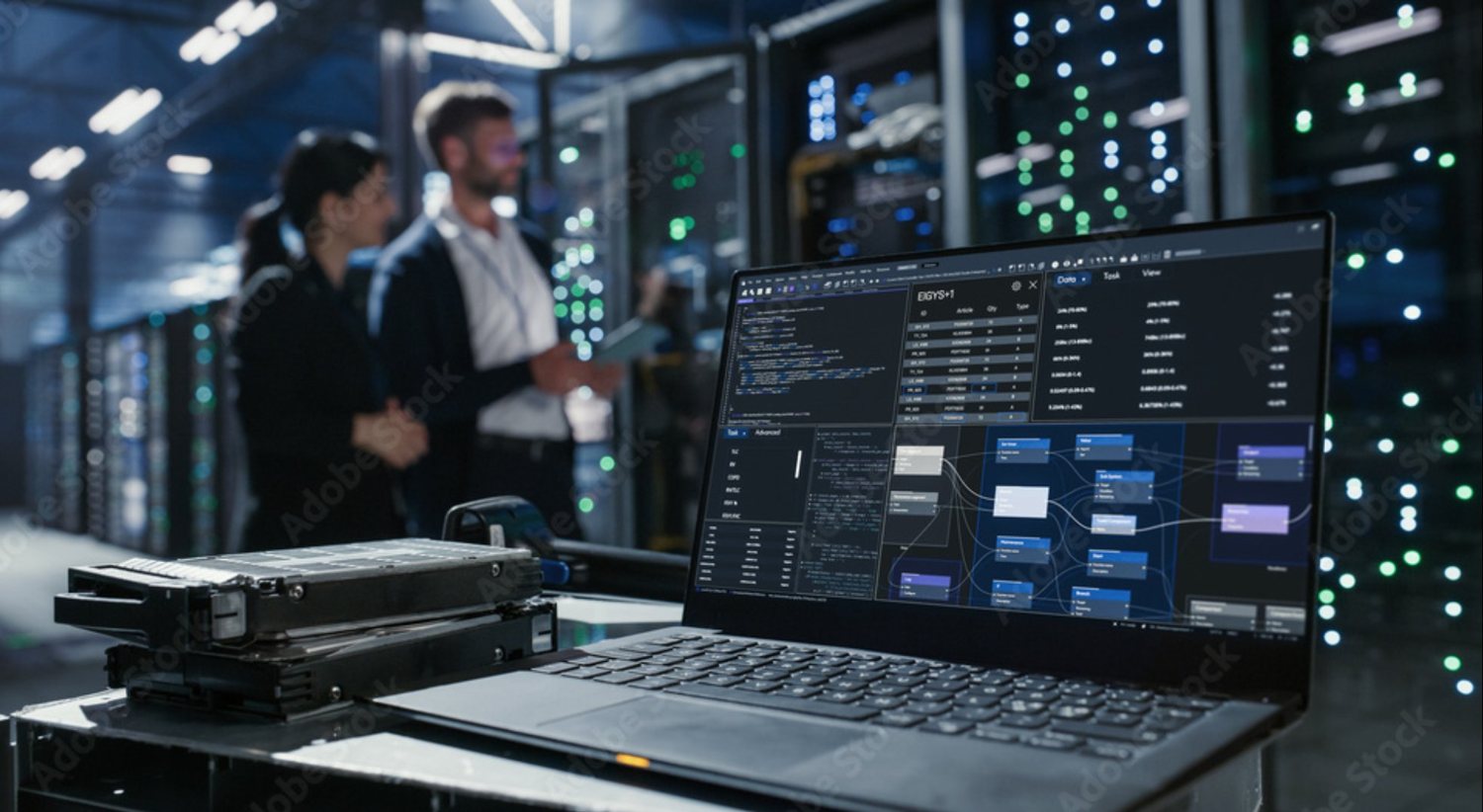 Aner Group engineers in a data-center facility